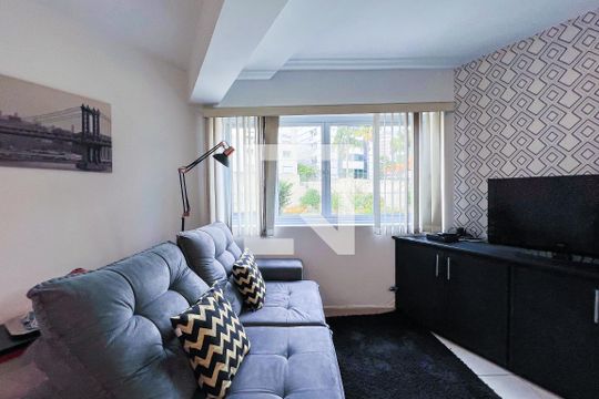 Sala de apartamento à venda com 1 quarto, 46m² em Vila Nova Conceição, São Paulo