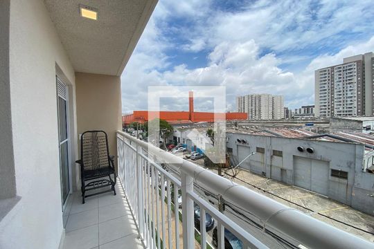 Varanda da Sala de apartamento à venda com 1 quarto, 28m² em Vila Guilherme, São Paulo