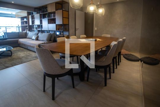 Sala de apartamento para alugar com 3 quartos, 163m² em Bosque da Saúde, São Paulo