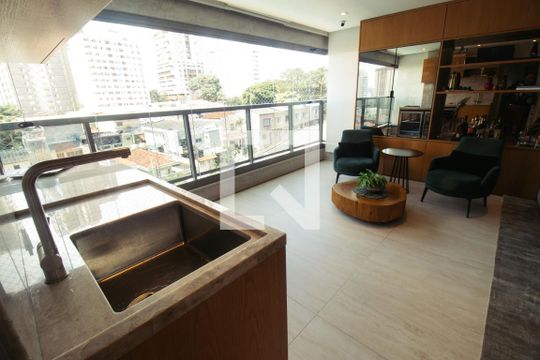 Varanda de apartamento para alugar com 3 quartos, 163m² em Bosque da Saúde, São Paulo