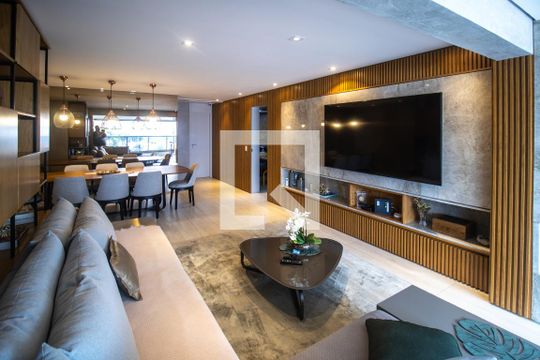 Sala de apartamento para alugar com 3 quartos, 163m² em Bosque da Saúde, São Paulo