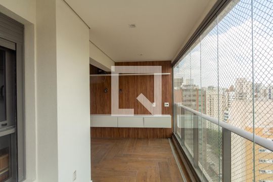 Varanda da Sala de apartamento à venda com 2 quartos, 71m² em Indianópolis, São Paulo