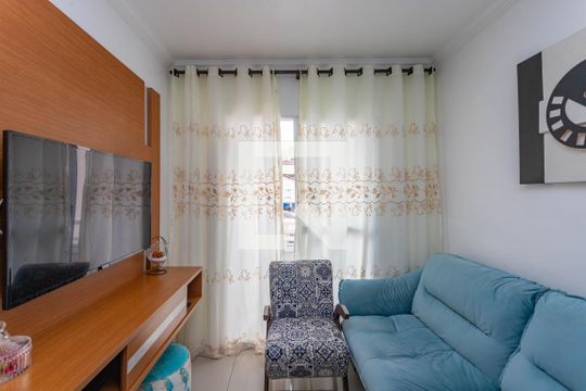 Sala  de apartamento à venda com 2 quartos, 54m² em Centro, Diadema