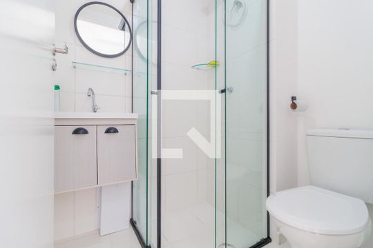 Banheiro do Studio de kitnet/studio à venda com 1 quarto, 20m² em Vila Sônia, São Paulo