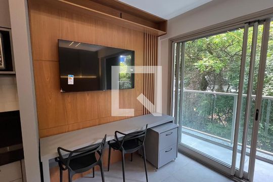 Detalhe de kitnet/studio para alugar com 1 quarto, 29m² em Pinheiros, São Paulo