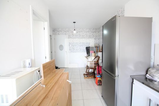 Sala/Cozinha de apartamento à venda com 1 quarto, 35m² em Vila Monumento, São Paulo