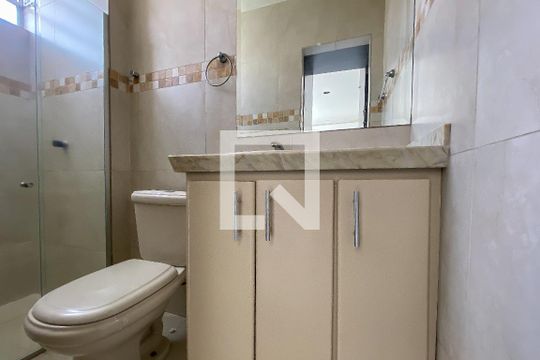 Banheiro da Suíte de apartamento à venda com 3 quartos, 120m² em Santa Maria, Belo Horizonte