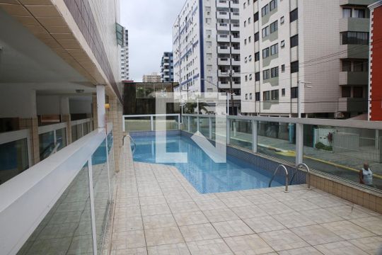 Área comum - Piscina de apartamento para alugar com 2 quartos, 90m² em Ocian, Praia Grande