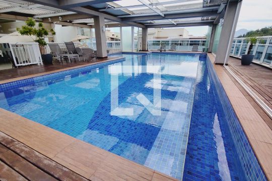 Área comum - Piscina de apartamento para alugar com 3 quartos, 110m² em Freguesia de Jacarepaguá, Rio de Janeiro