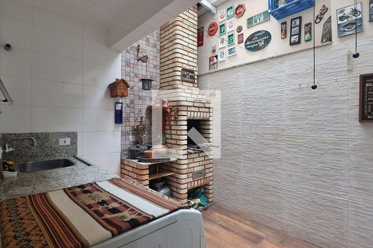 Área de Serviço de casa à venda com 3 quartos, 95m² em Jardim Rina, Santo André