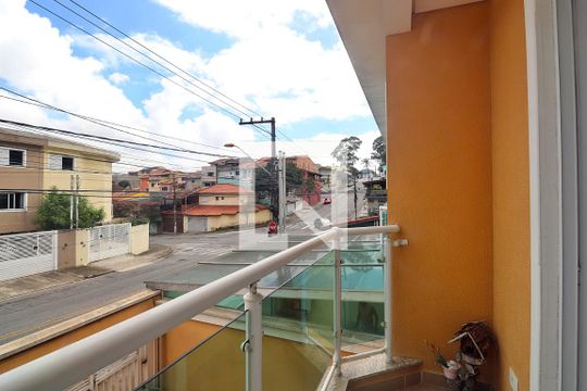 Suíte 1 - Varanda do Quarto  3 de casa à venda com 3 quartos, 95m² em Jardim Rina, Santo André