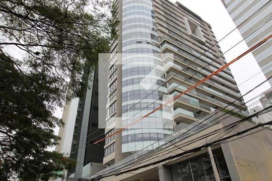 Fachada do Prédio de apartamento à venda com 1 quarto, 60m² em Indianópolis, São Paulo