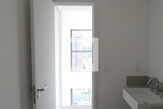 Banheiro da Suíte de apartamento à venda com 1 quarto, 60m² em Indianópolis, São Paulo