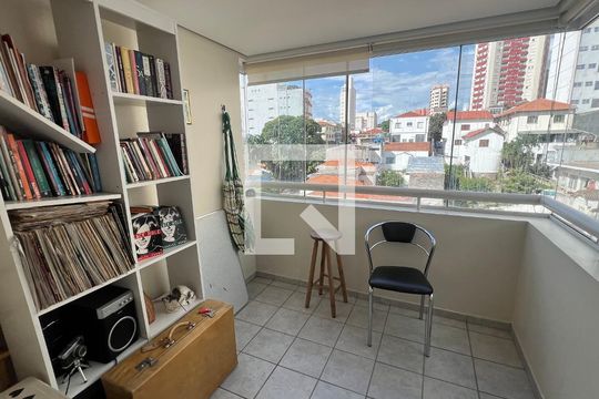 Varanda da Sala de apartamento à venda com 1 quarto, 40m² em Perdizes, São Paulo