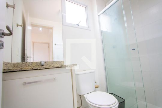 Banheiro do quarto 1 de apartamento à venda com 2 quartos, 69m² em Vila Humaitá, Santo André