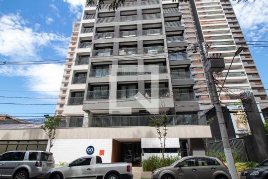 Fachada de kitnet/studio para alugar com 1 quarto, 23m² em Brooklin Paulista, São Paulo