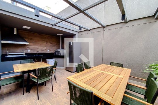 Área comum - Churrasqueira de apartamento para alugar com 1 quarto, 29m² em Vila Independência, São Paulo
