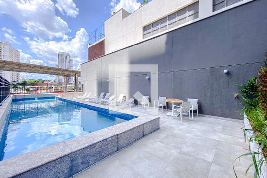 Área comum - Piscina de apartamento para alugar com 1 quarto, 29m² em Vila Independência, São Paulo