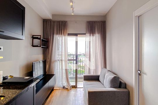 Cozinha de apartamento para alugar com 1 quarto, 29m² em Vila Independência, São Paulo