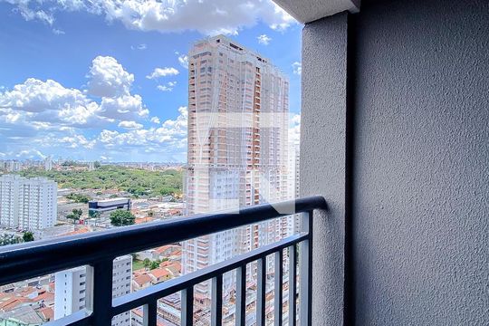 Varanda da Sala de apartamento para alugar com 1 quarto, 29m² em Vila Independência, São Paulo