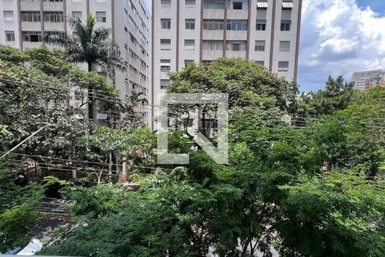 Vista da varanda de kitnet/studio à venda com 1 quarto, 26m² em Vila Madalena, São Paulo