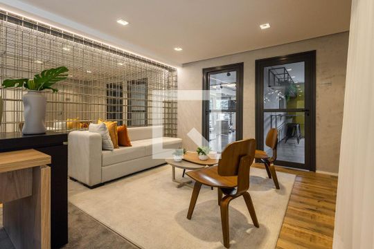 Área comum de apartamento à venda com 1 quarto, 27m² em Pinheiros, São Paulo