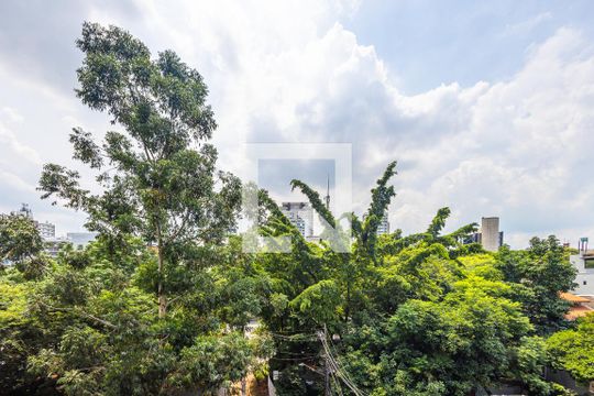 Vista da Varanda de apartamento à venda com 1 quarto, 27m² em Pinheiros, São Paulo
