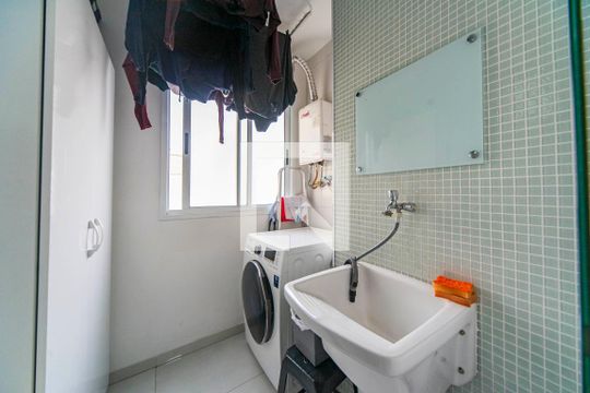 Área de Serviço de apartamento à venda com 3 quartos, 78m² em Vila Helena, Santo André