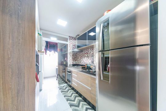 Cozinha de apartamento à venda com 3 quartos, 78m² em Vila Helena, Santo André