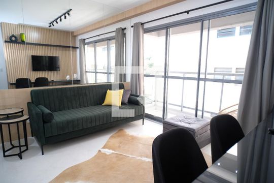 Sala de apartamento à venda com 1 quarto, 31m² em Jardim Paulista, São Paulo