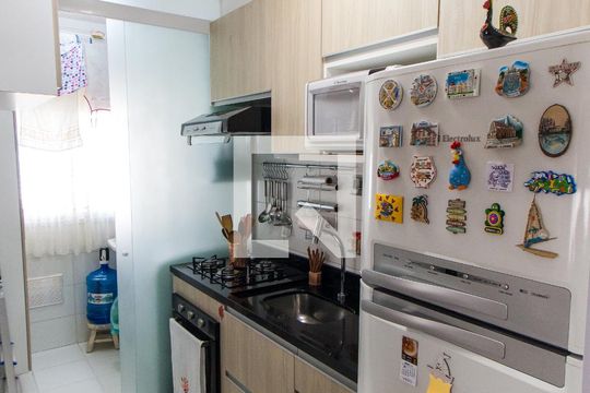 Cozinha de apartamento à venda com 2 quartos, 46m² em Jardim Leonor Mendes de Barros, São Paulo
