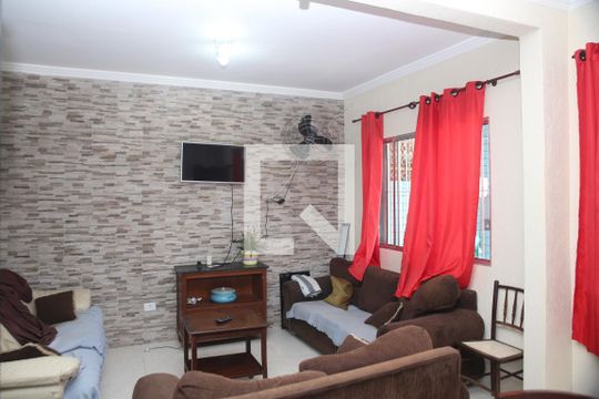 Sala de casa para alugar com 3 quartos, 120m² em Vila Caiçara, Praia Grande