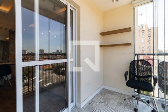 Varanda da Sala de apartamento para alugar com 2 quartos, 62m² em Vila Santo Estéfano, São Paulo