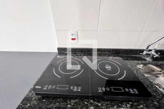 Cozinha de apartamento à venda com 1 quarto, 24m² em Vila Olímpia, São Paulo