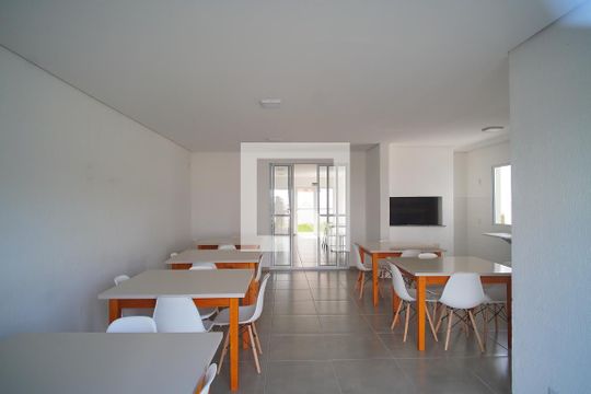 Área comum - Salão de festas de apartamento à venda com 2 quartos, 44m² em Feitoria, São Leopoldo