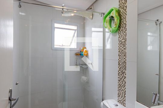 Banheiro da Suíte de apartamento à venda com 2 quartos, 148m² em Parque das Nações, Santo André