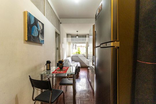 Cozinha de kitnet/studio à venda com 1 quarto, 45m² em Centro, São Paulo