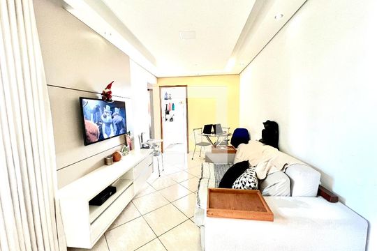 Sala de apartamento à venda com 2 quartos, 68m² em Três Barras, Contagem