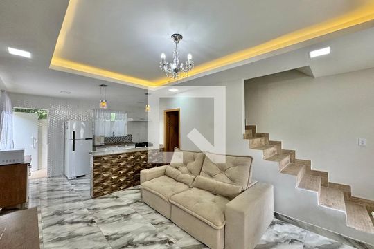 Sala de casa de condomínio à venda com 2 quartos, 100m² em Vargem Grande, Rio de Janeiro