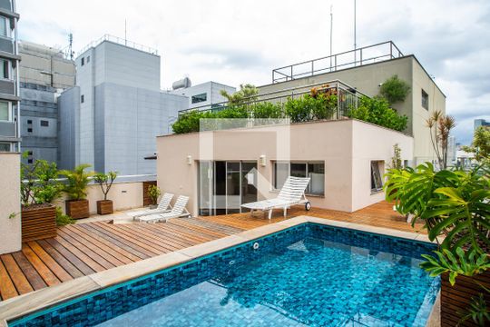 Área comum - Piscina de apartamento à venda com 1 quarto, 44m² em Bela Vista, São Paulo