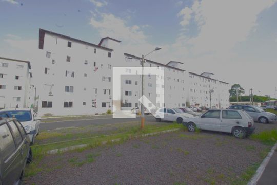 Fachada do bloco de apartamento à venda com 2 quartos, 42m² em Guajuviras, Canoas