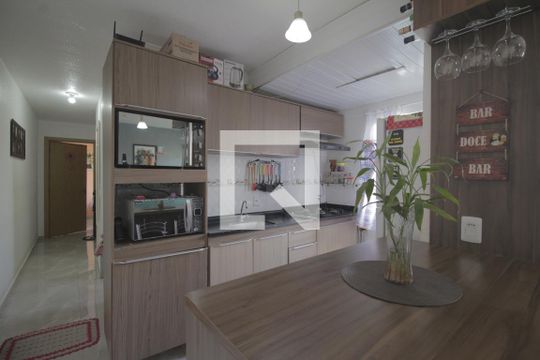 Cozinha e Área de Serviço de apartamento à venda com 2 quartos, 42m² em Guajuviras, Canoas