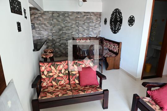 sala de apartamento para alugar com 2 quartos, 86m² em Real, Praia Grande