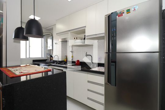 Cozinha de apartamento à venda com 2 quartos, 45m² em Parque Reboucas, São Paulo