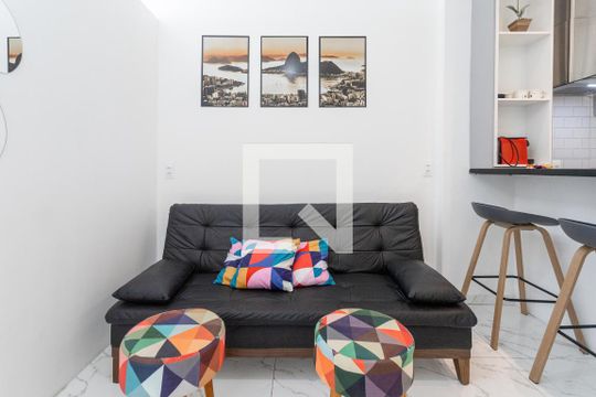 Sala de apartamento à venda com 1 quarto, 50m² em Centro, Rio de Janeiro