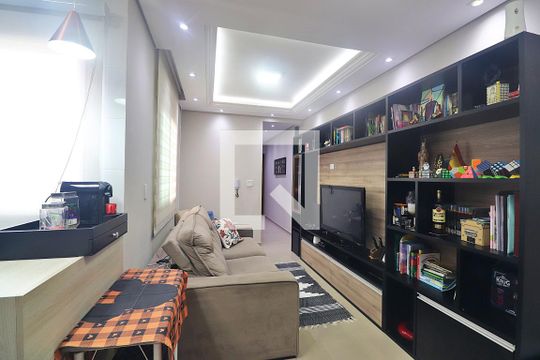 Sala de apartamento à venda com 2 quartos, 110m² em Vila Principe de Gales, Santo André