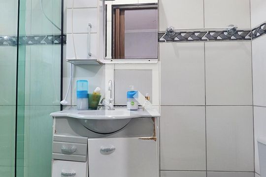 Suíte - Banheiro do Quarto 3 de casa à venda com 3 quartos, 190m² em Parque Novo Oratório, Santo André