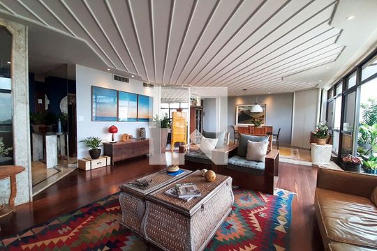 Sala de apartamento à venda com 5 quartos, 336m² em Barra da Tijuca, Rio de Janeiro