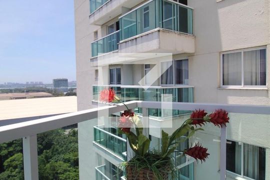 Varanda da Sala de apartamento para alugar com 2 quartos, 77m² em Vargem Grande, Rio de Janeiro