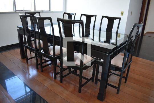 Sala de jantar de apartamento para alugar com 4 quartos, 193m² em Batel, Curitiba